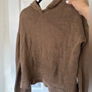 Vintage knit skull hoodie